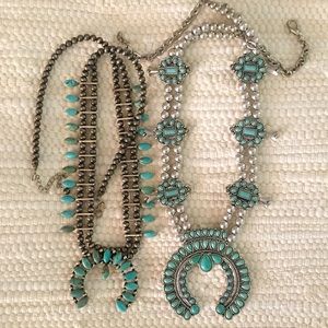 Turquoise Squash Blossom Set